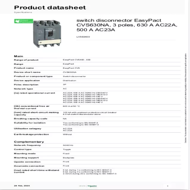 Download Schneider Electric Switch Disconnector Fuse Catalogue PDF ...