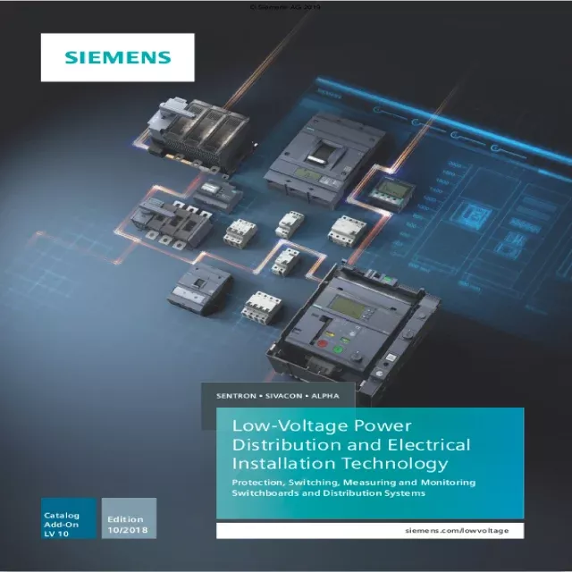 Download Siemens Sentron 3WL Air Circuit Breakers Catalogue PDF |Eleczo.com