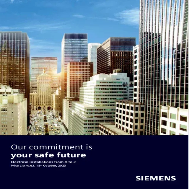 Siemens MCB, RCCB, RCBO & Accessories Price List PDF Download |Eleczo