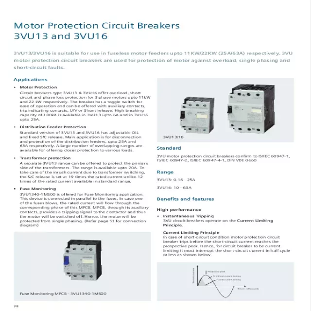 Mpcb Rage Download Siemens SIRIUS 3VU MPCB Catalogue PDF |Eleczo.com