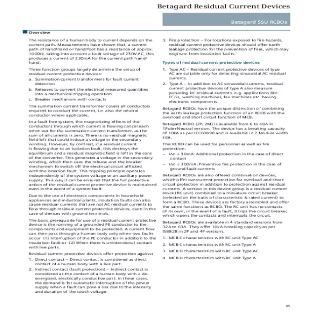 Download Siemens Betagard RCBO Catalogue PDF |Eleczo.com