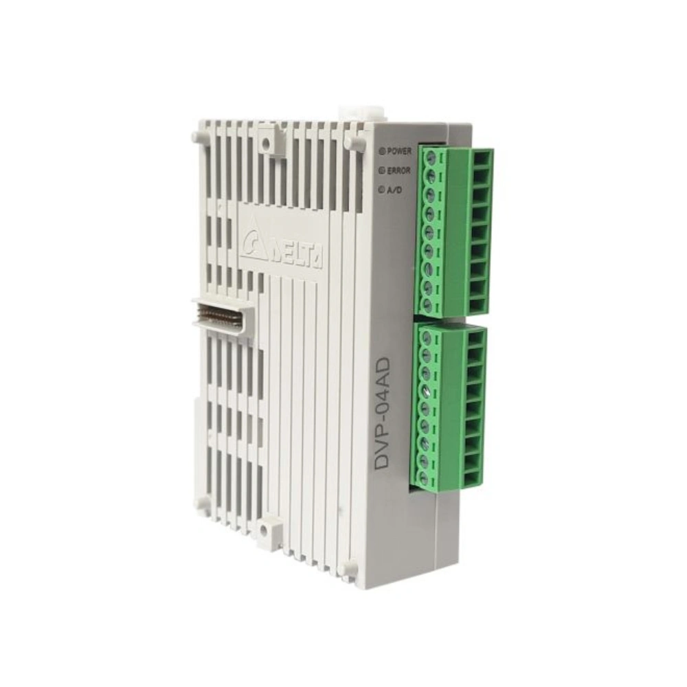 Delta Analog ext Module 4 AI; (-10~10 V DC) + (-20 ~ 20mADC); Reso. 16 Bit DVP04AD-S