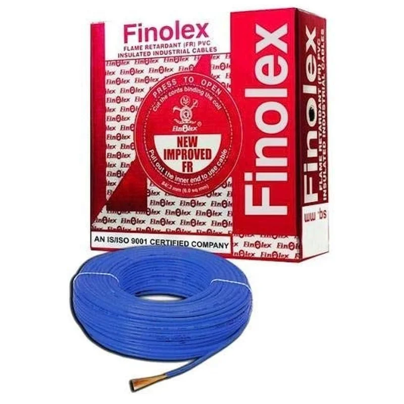 Finolex 1 sq.mm Single Core Copper Flexible Cable Blue PVC FR (Flame Retardant) 1031302180