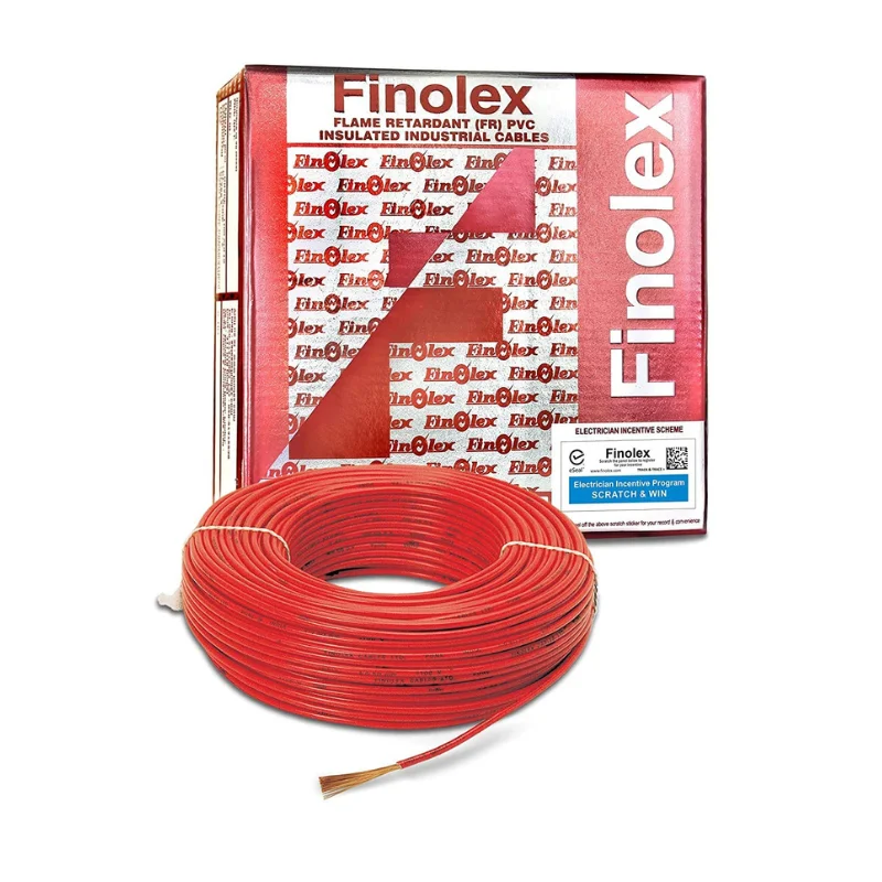 Finolex 1 sq.mm Single Core Copper Flexible Cable Red PVC FR (Flame Retardant) 1031310180