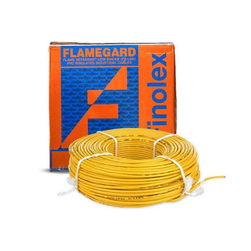 Finolex 1 sq.mm Single Core Copper Flexible Cable Yellow PVC FR (Flame Retardant) 1031313180