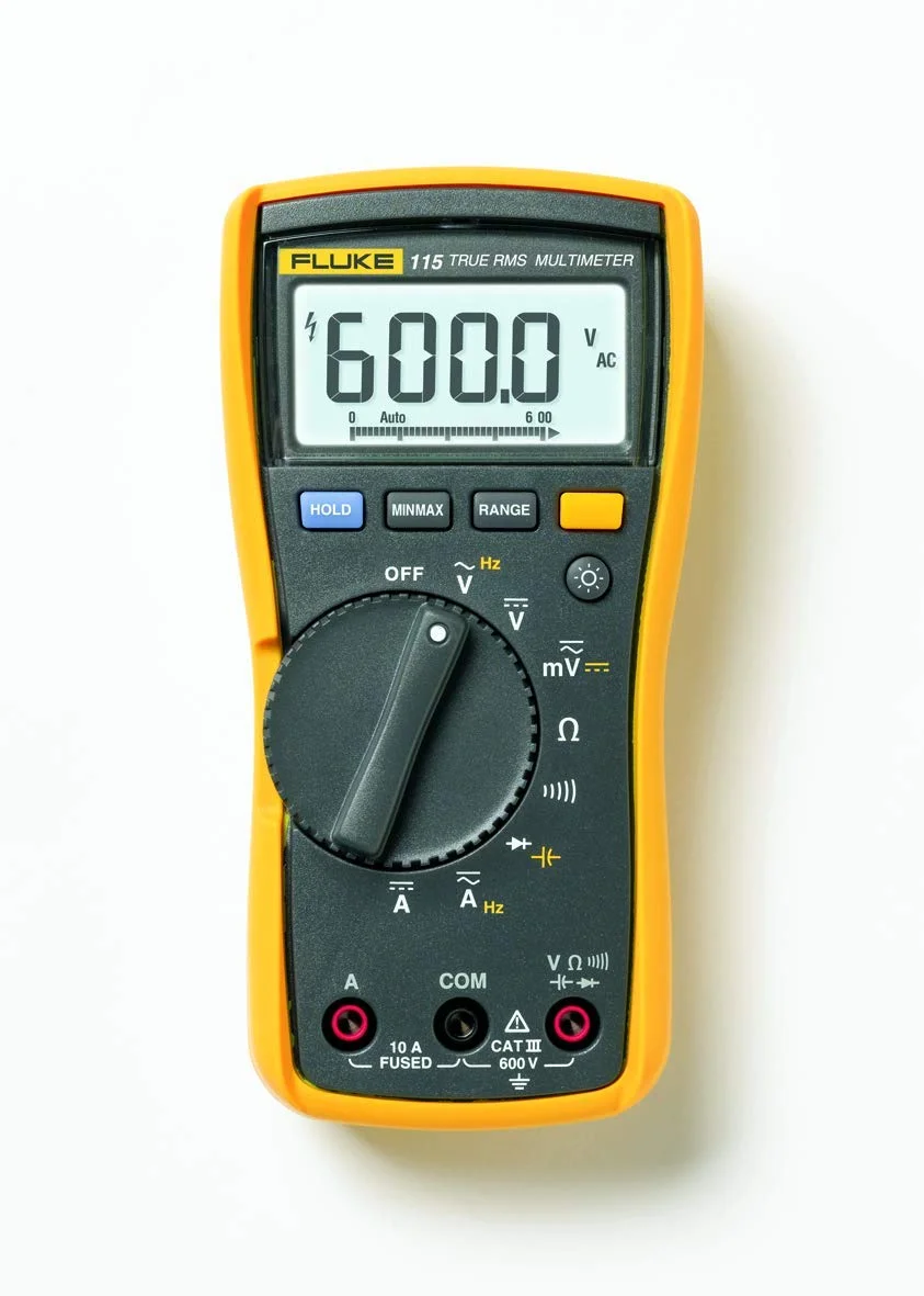 Fluke 115B+ Digital Multimeter 600 V AC/DC, 10 A AC/DC