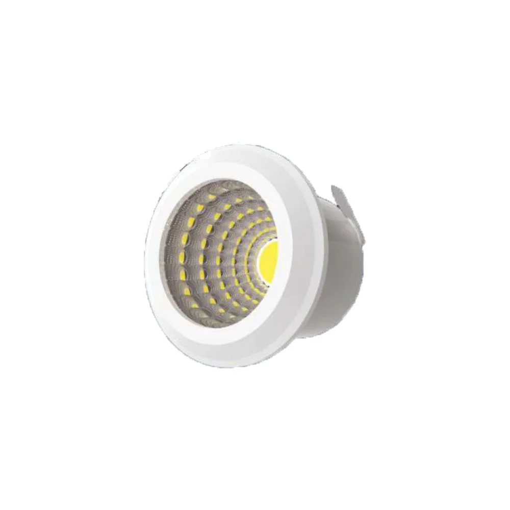 GM Modular Fiesta 1 W Cool White LED Round Mini COB Spot Light Concealed Mounted GM 0203