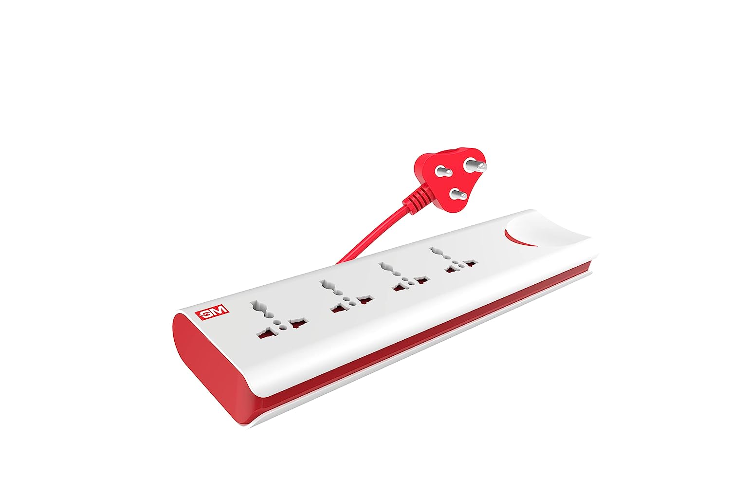 GM Modular G-Magic E-Book Power Strip Spike Guard 4 International Socket, With Master Switch