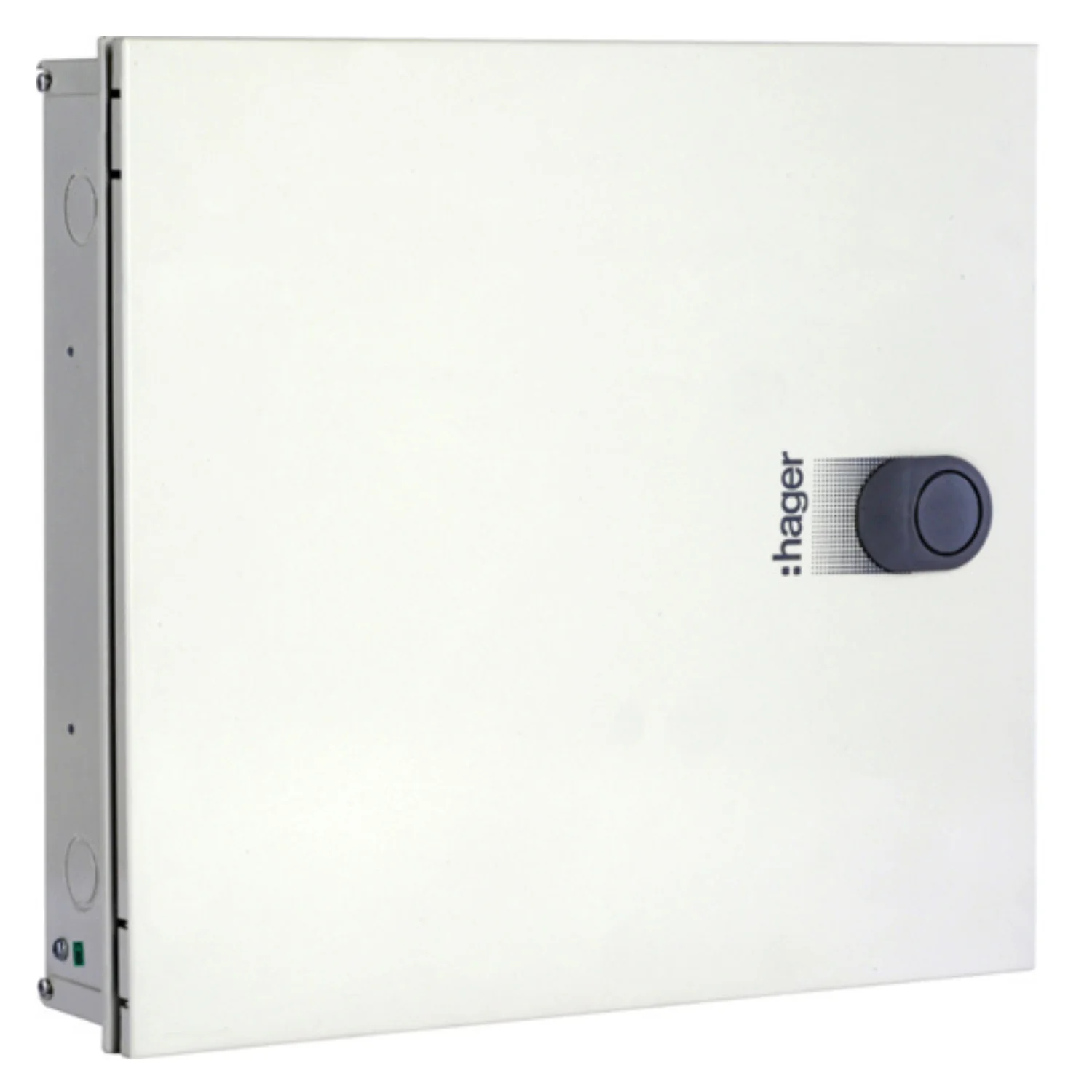 Hager Novello+ Distribution Board 8 Way 8 IC + 24 OG Module TPN Double Door - Plain IP 43 VYT08DH