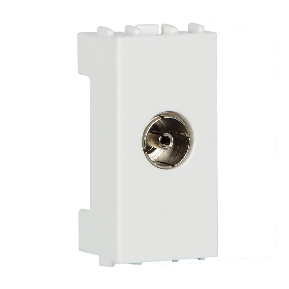 Havells Crabtree Fabio 1 Module Classic White TV Socket AHFKTOW001