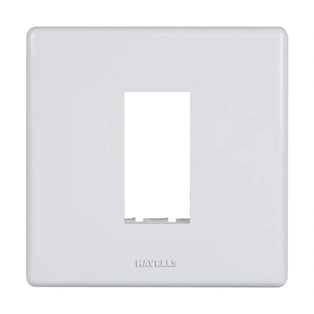 Havells Crabtree Fabio 1 Module Classic White Modular Combined Cover Plate AHFPLCWV01