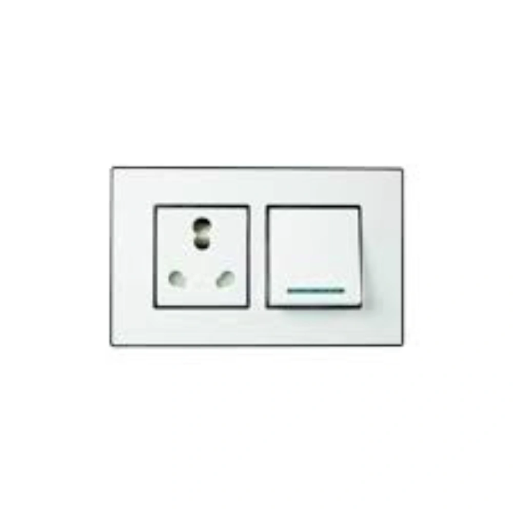 Havells Crabtree Murano 4 Module Pearl White Modular Combined Cover Plate ACMPLCWV04
