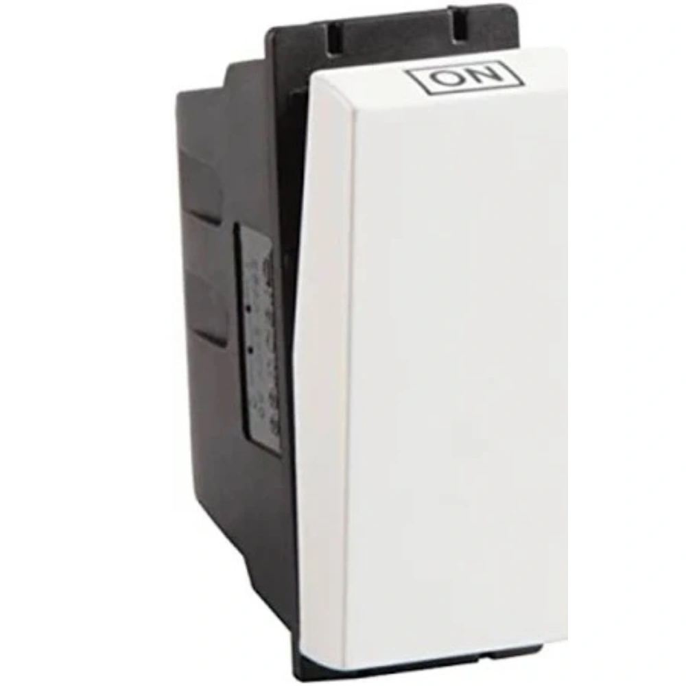 Havells Crabtree Murano White Bell Push Switch 10 A 1 Module With Indicator ACUSBIW101