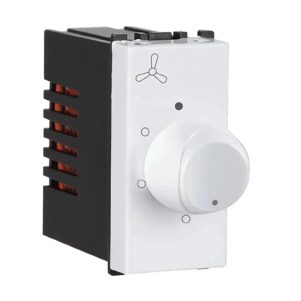 Havells Crabtree Signia 1 Module White Fan Regulator 4 Step ACWRFXW004