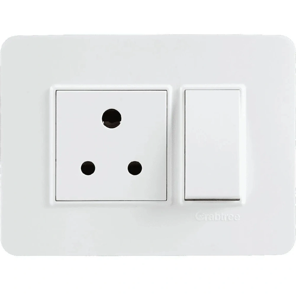 Havells Crabtree Signia 3 Module White Cover Plate ACWPLCWV03