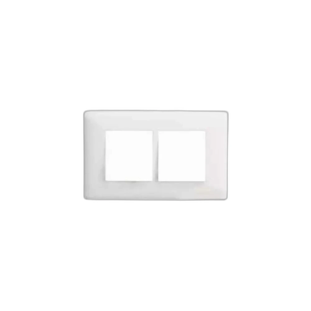 Havells Crabtree Signia Grand 4 Module White PC Chrome Bezel PC Combined Cover Plate  ACWPLCCV04