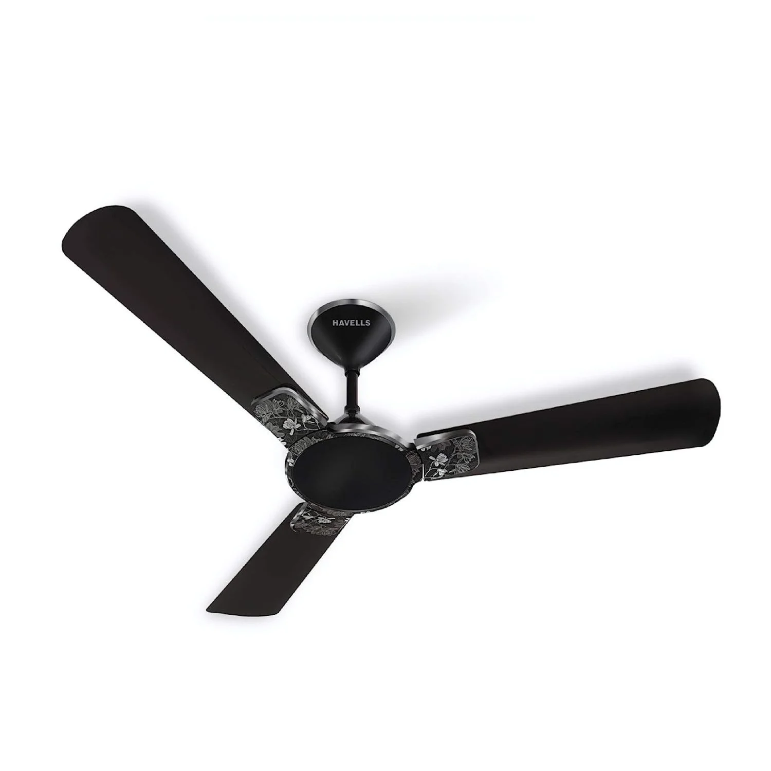 Havells Enticer Art Limited Edition Decorative Ceiling Fan 1200 mm (48"), Metallic Black, 3 Blade FHCEASTMBK48