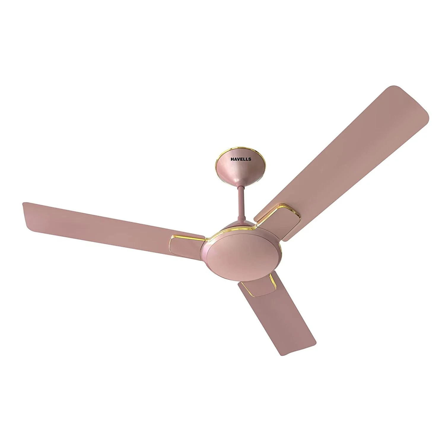 Havells Enticer Decorative Ceiling Fan 1200 mm (48"), Rose-Gold, 3 Blade FHCENSTROG48
