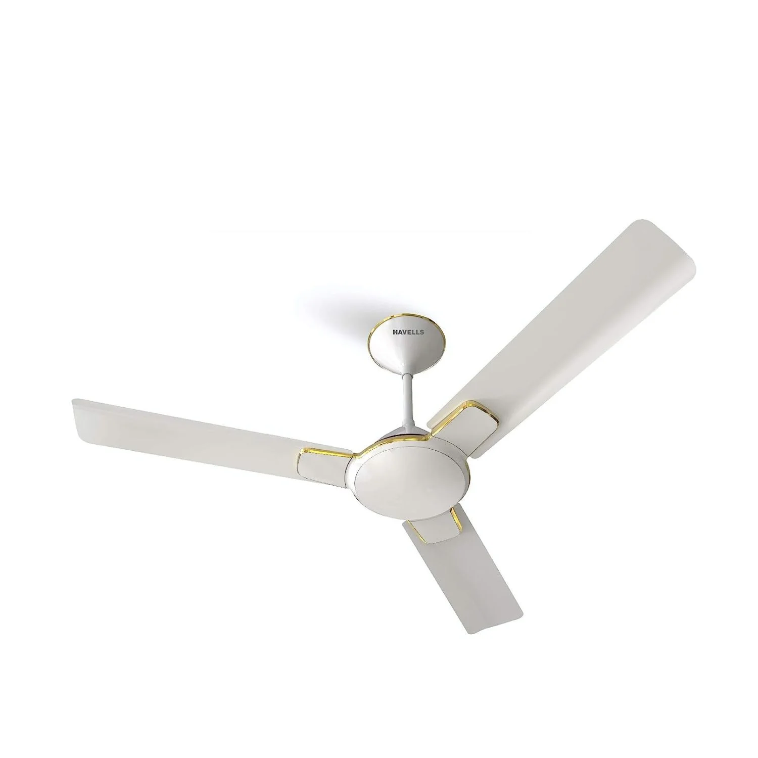 Havells Enticer Decorative Ceiling Fan 1200 mm (48"), Pearl White Gold, 3 Blade FHCENSTPWG48