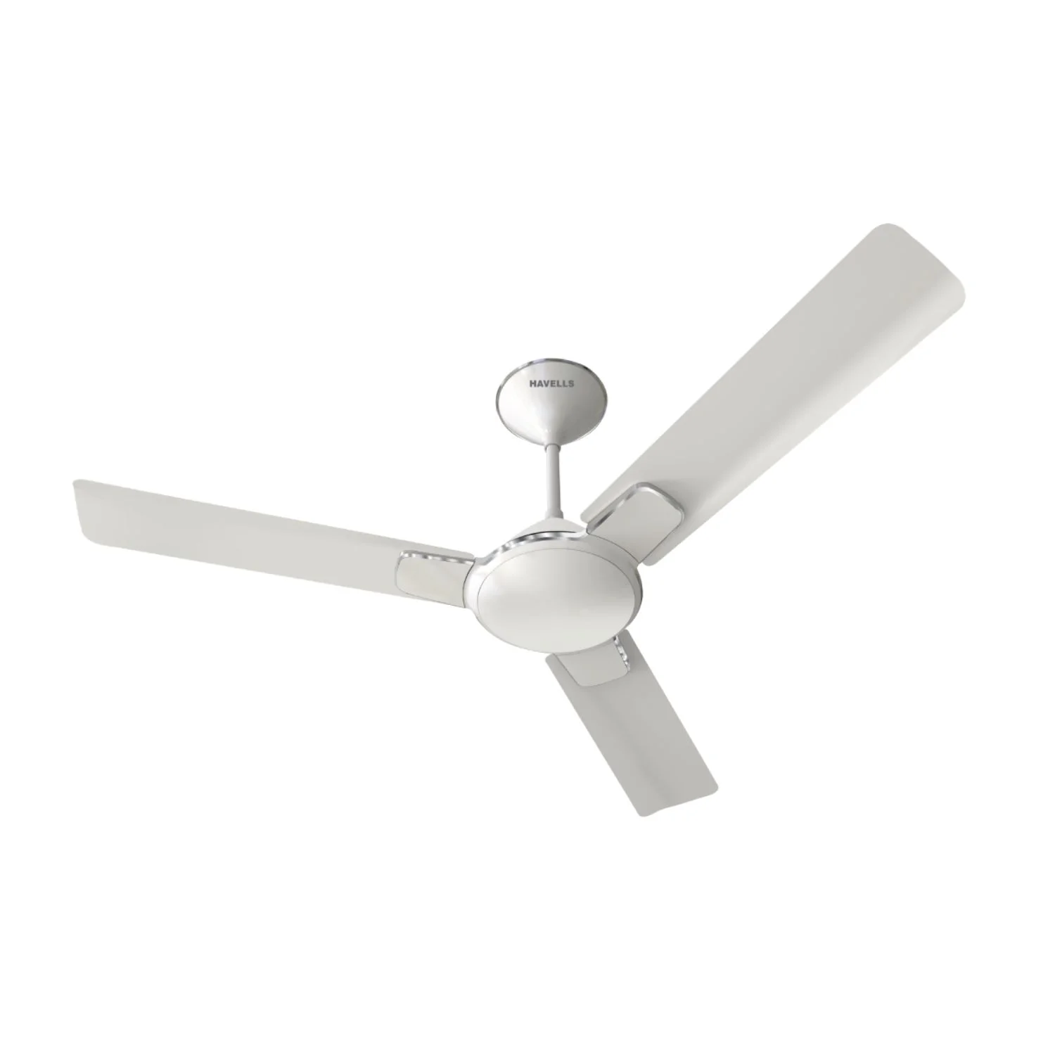 Havells Enticer Decorative Ceiling Fan 900 mm (36"), Pearl White Chrome, 3 Blade FHCENSTPWH36