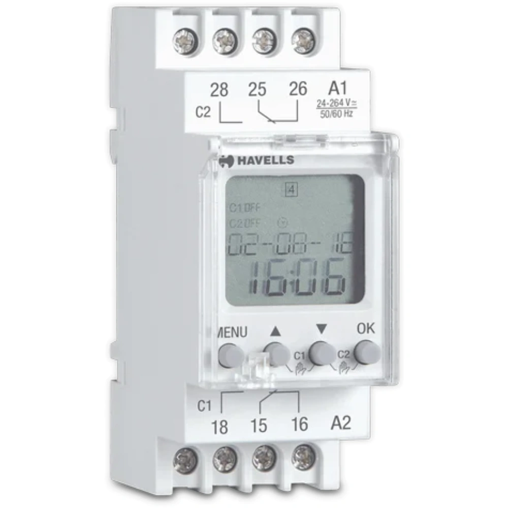 Havells Euro II Analog Time Switch 24 Hour SST-15 Min DHTED15016
