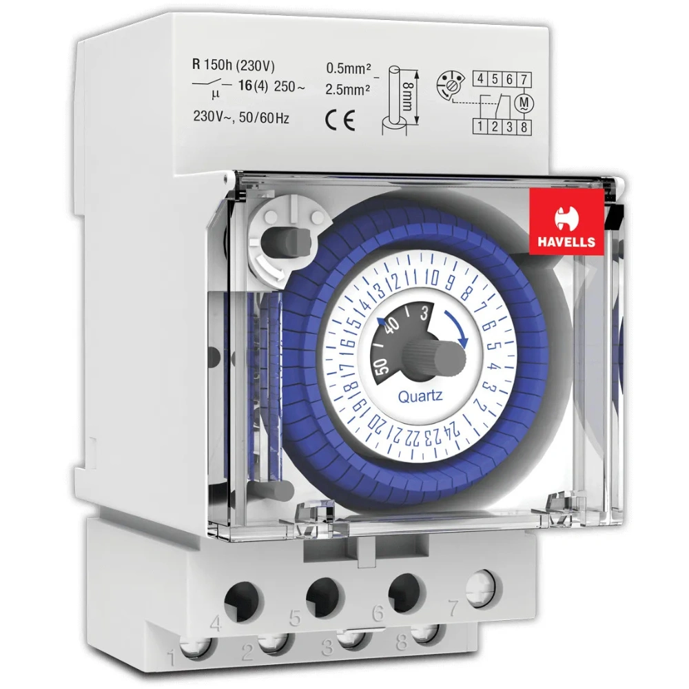 Havells Euro II Analog Time Switch 24 Hour SST-30 Min DHTED30016