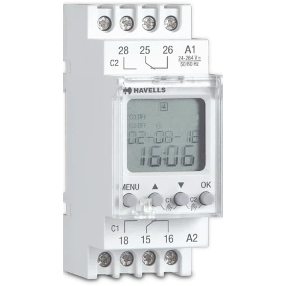 Havells Euro II Astronomical + Digital Time Switch 3 Years DHTQB01016