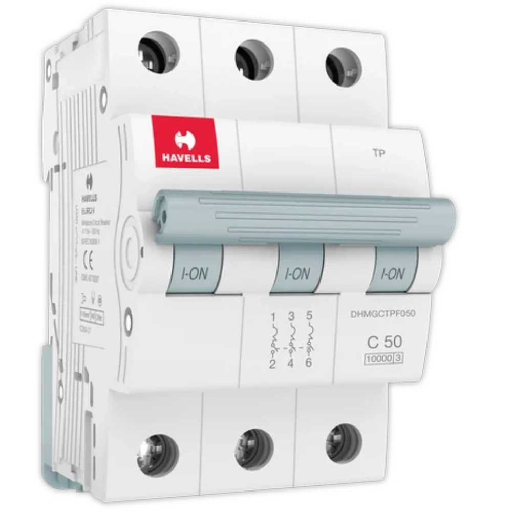 Havells Euro II MCB 63 A 3 Pole 10 kA C-Curve DHMGCTPF063