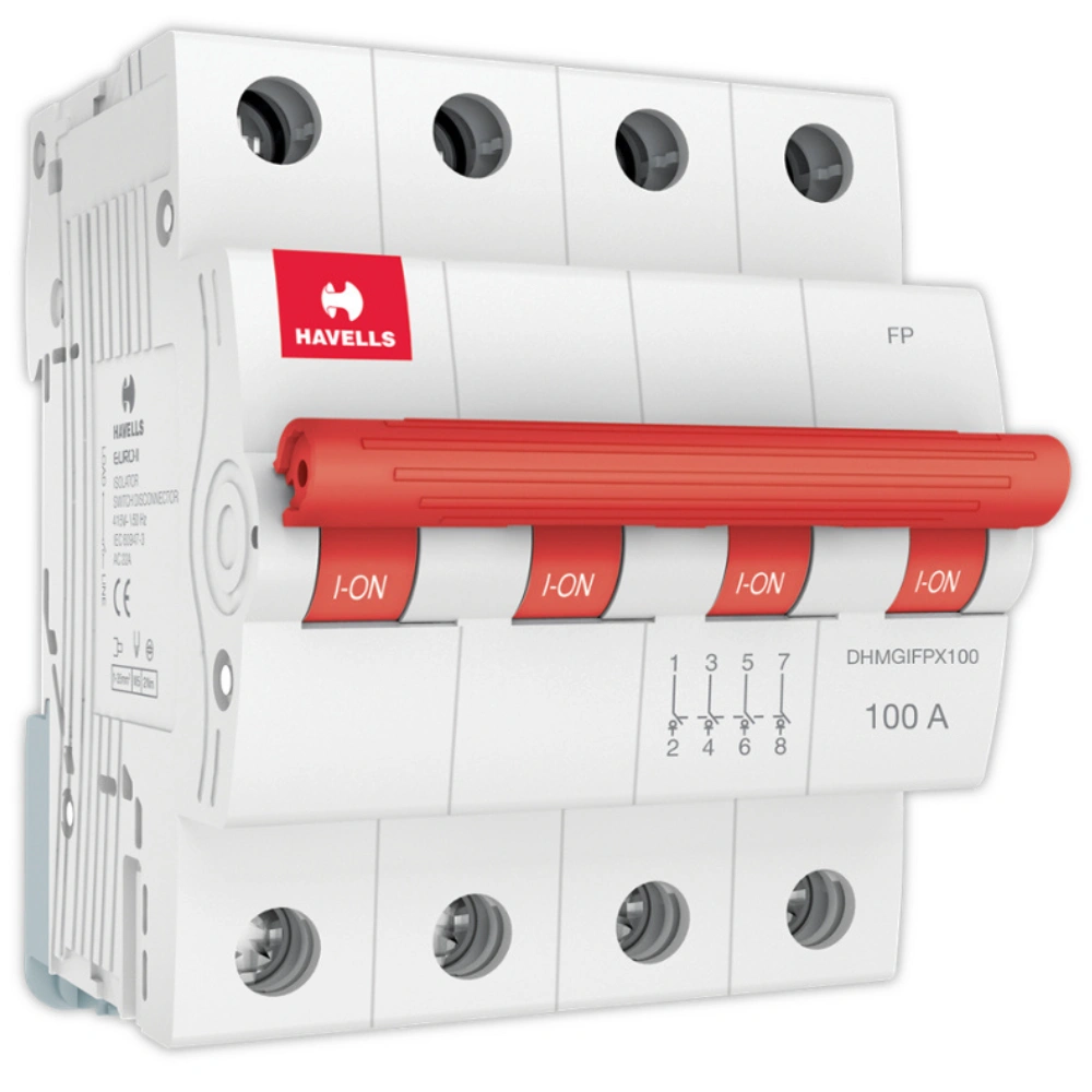 Havells Euro II MCB Isolator 100 A 4 Pole DHMGIFPX100