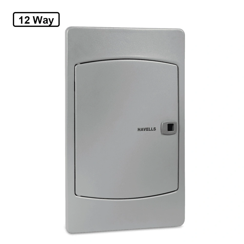 Havells Euro II QVE Plus Distribution Boards 12 Way TPN QVE Plus Single Door DHDMTHODOW12