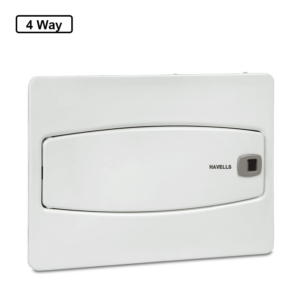 Havells Euro II QVE Plus Distribution Boards 4 Way SPN QVE Plus Single Door DHDMSHODOW04