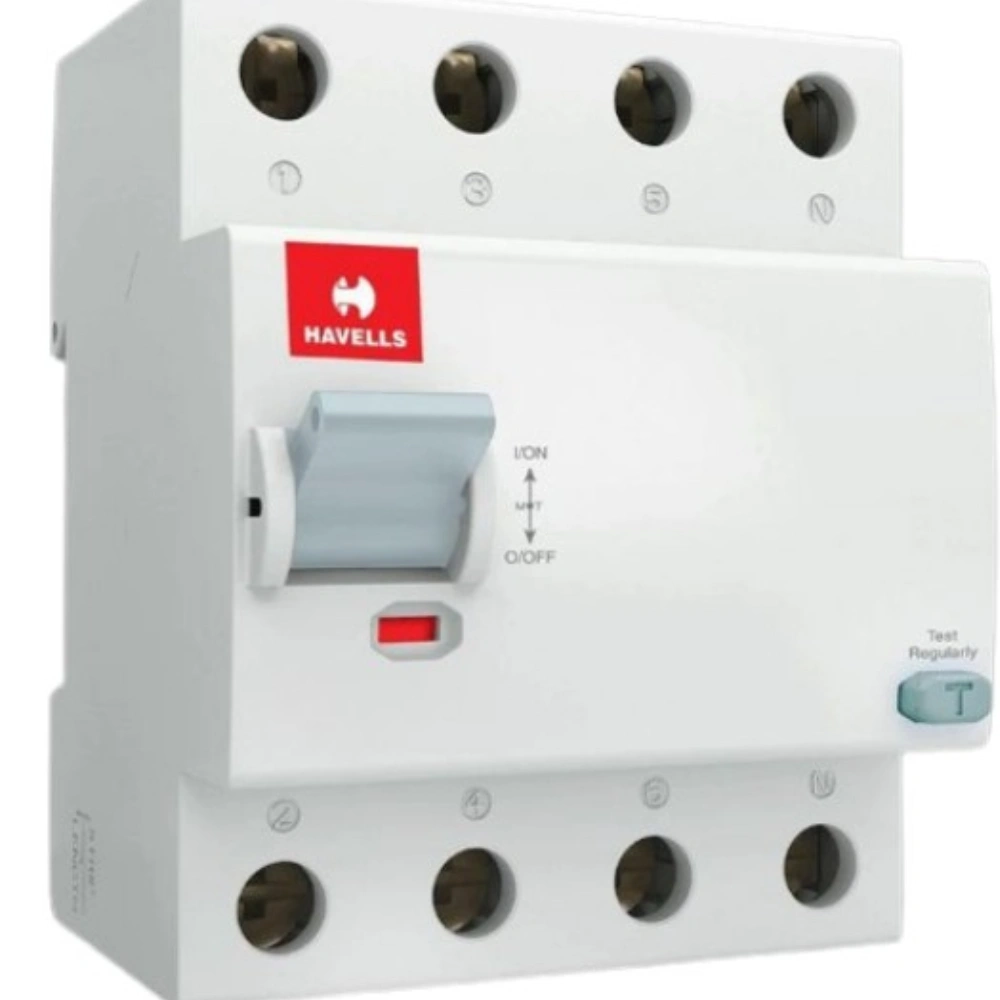 Havells Euro-II RCCB 63 A, 4 Pole, 100 mA, Type AC