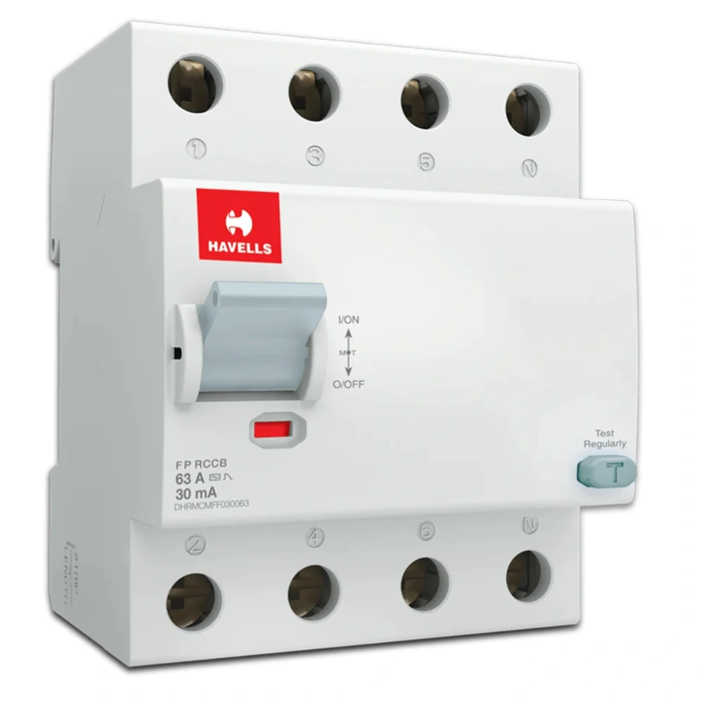 Havells Euro II RCCB 63 A 4 Pole 300 mA Type AC DHRACMFF300063