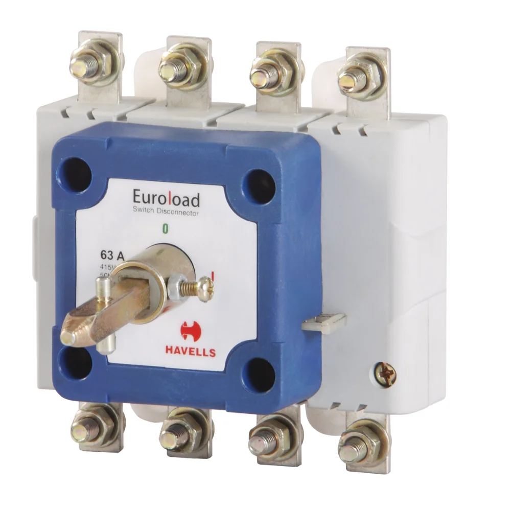 Havells Euroload Switch Disconnector 40 A 4 Pole Open Execution 415 V AC IHCSFO0040