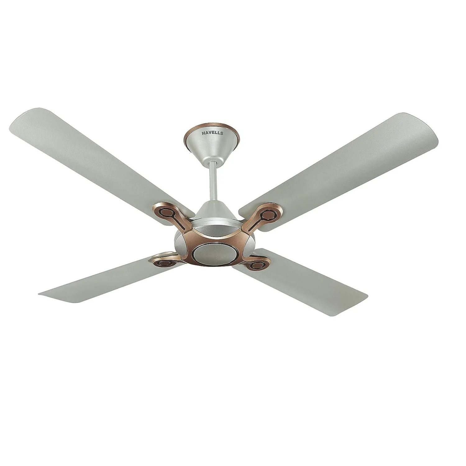Havells Leganza Decorative Ceiling Fan 1200 mm (48"), Bronze-Gold, 4 Blade FHCLESTBGL48