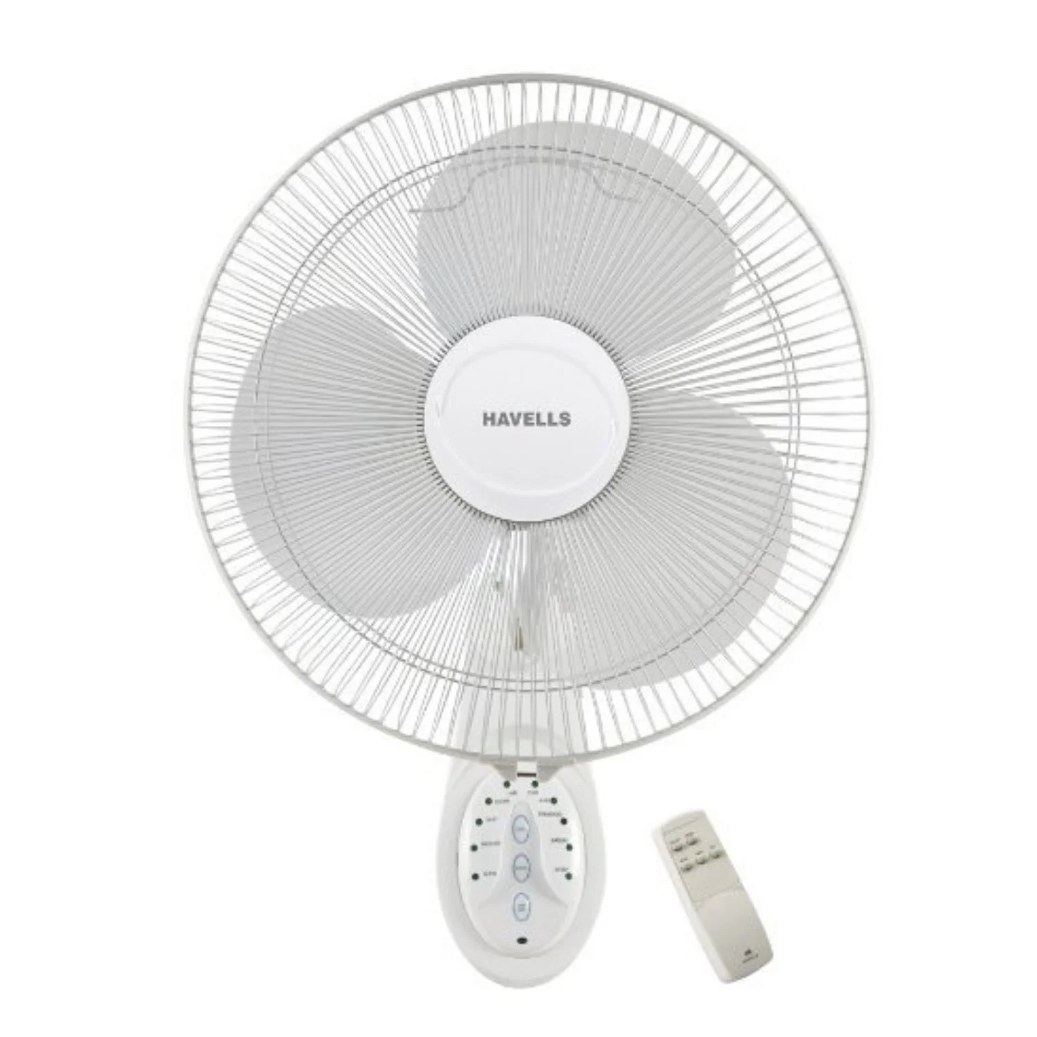 Havells Platina With Remote Wall Fan 400 mm (16  ), White FHWPTRCWHT16
