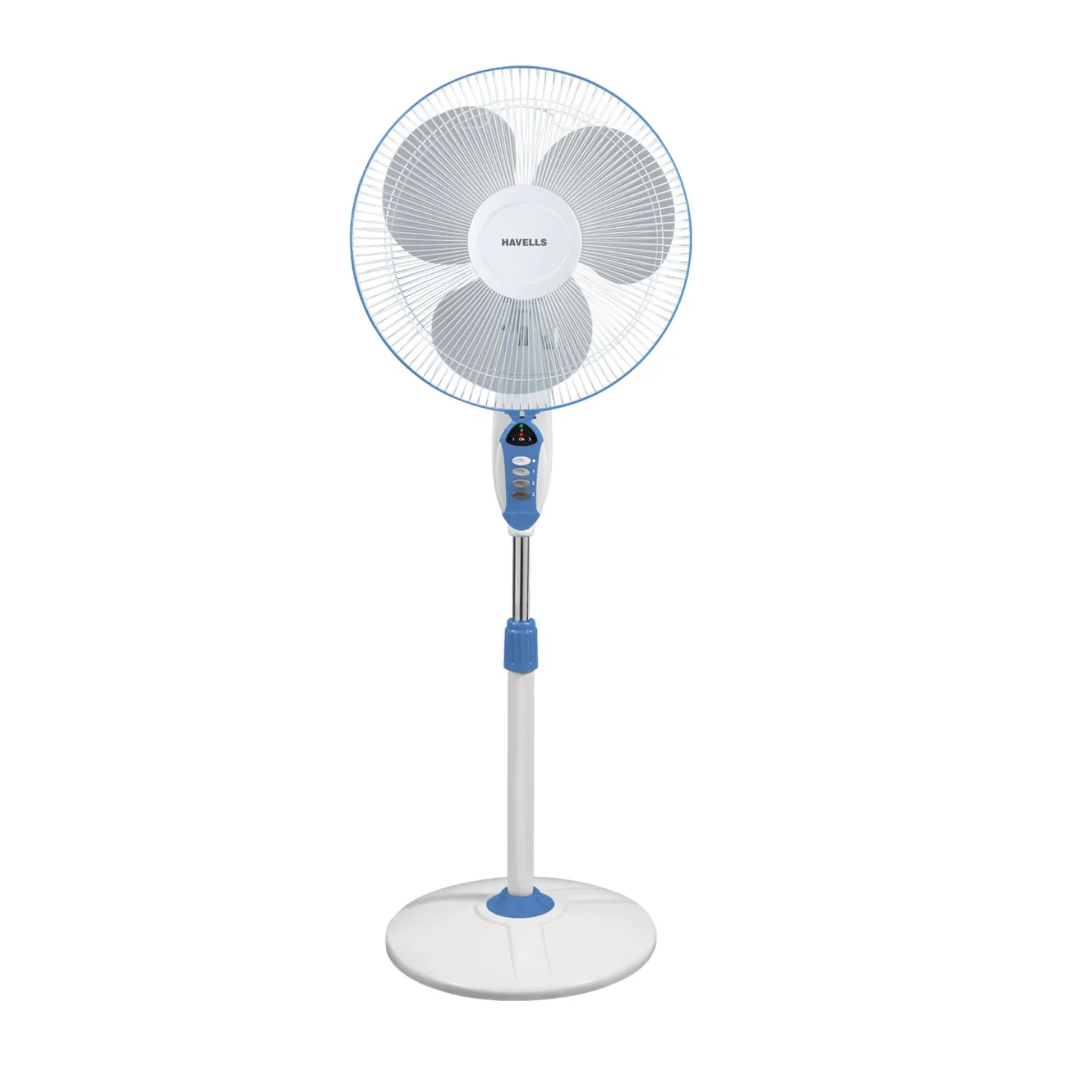 Havells Sprint LED Pedestal Fan 400 mm (16"), Blue FHSSPSTBLU16