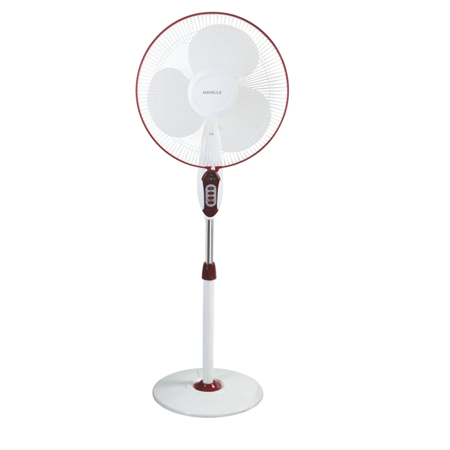 Havells Sprint LED With Remote Pedestal Fan 400 mm (16"), Wine Red FHSSPRCWRD16