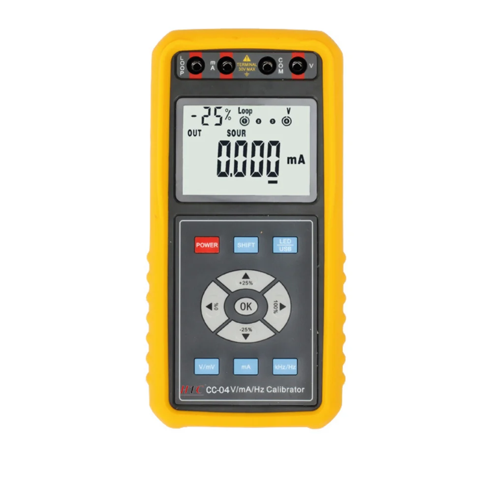 HTC Instruments CC-04 VOLT/mA Digital Calibrator, 100 mV, 24 mA