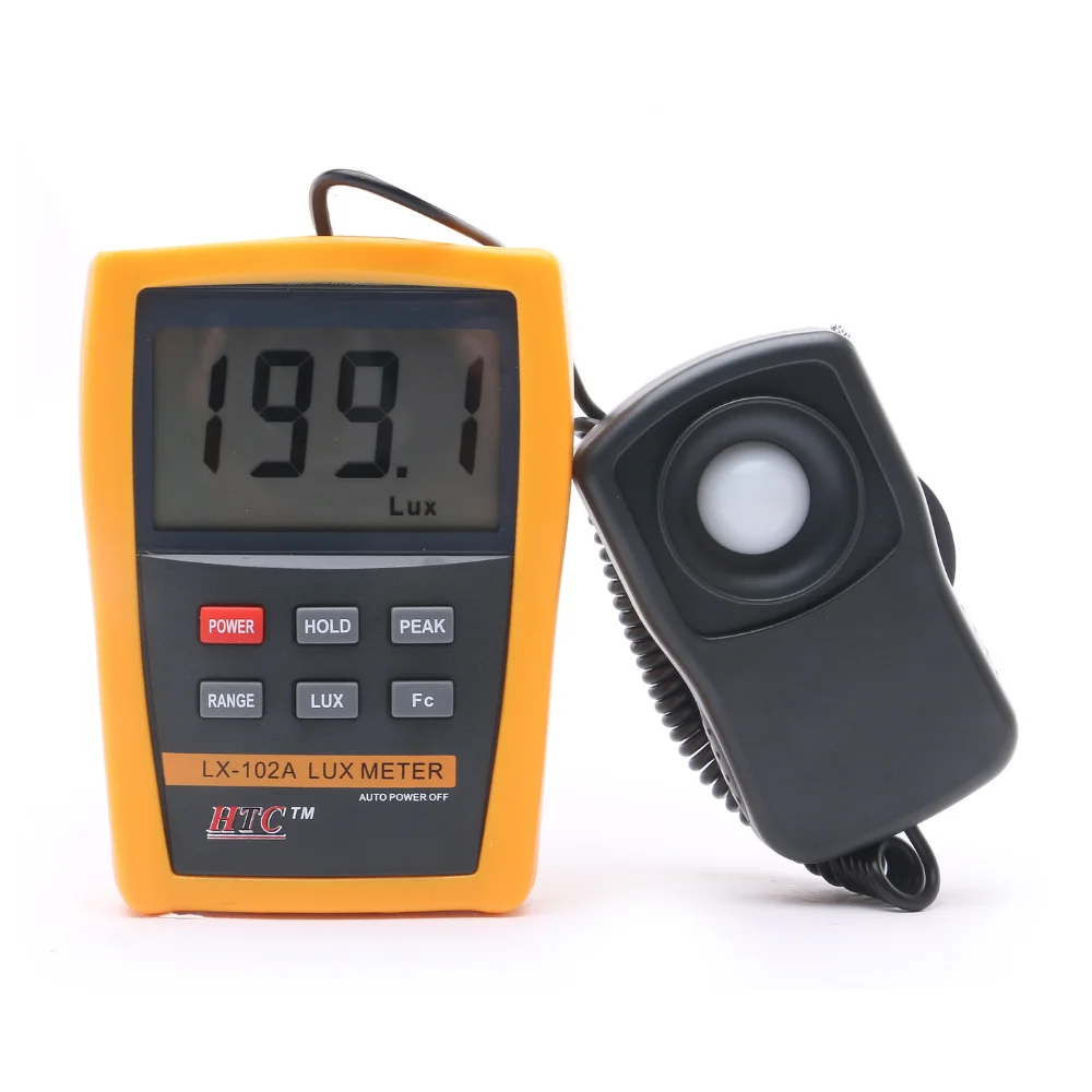 HTC Instruments LX-102A 200,000 Digital LUX Meter+FC