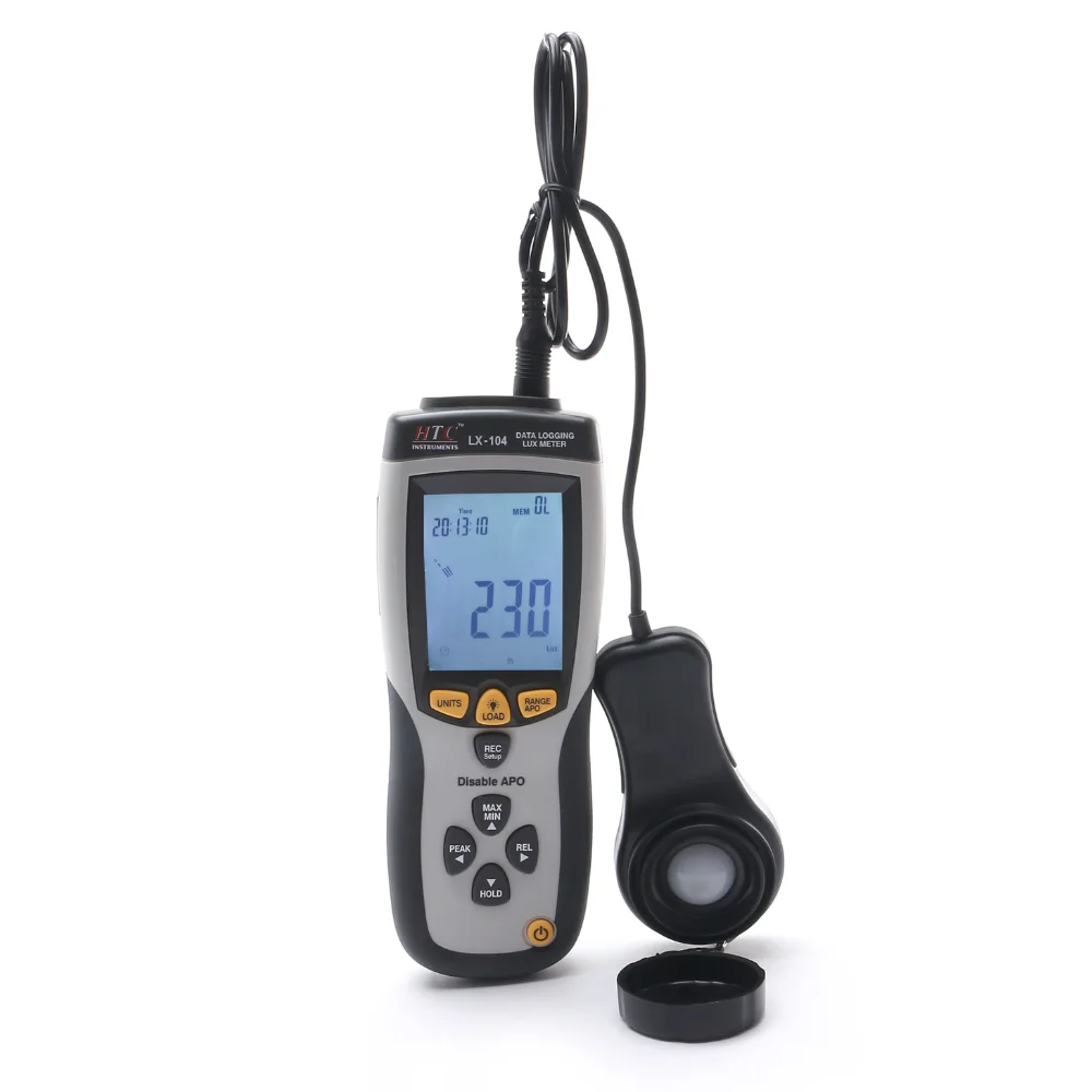 HTC Instruments LX-104 400,000 Digital LUX Meter (Data Logging)