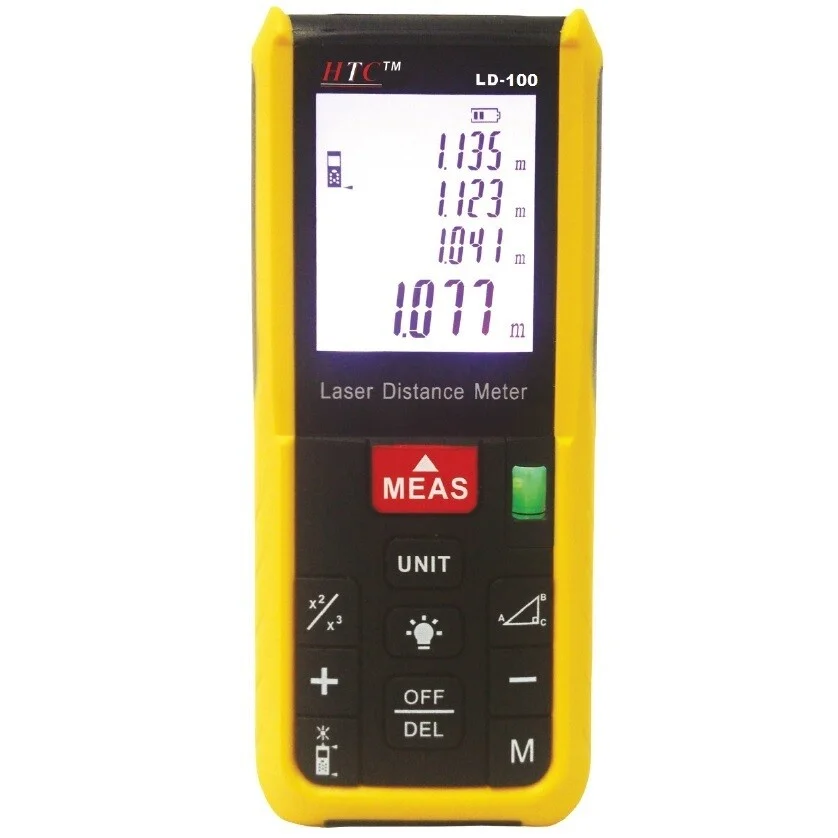 HTC Instruments LD-100 Laser Distance Meter, 100 Meters