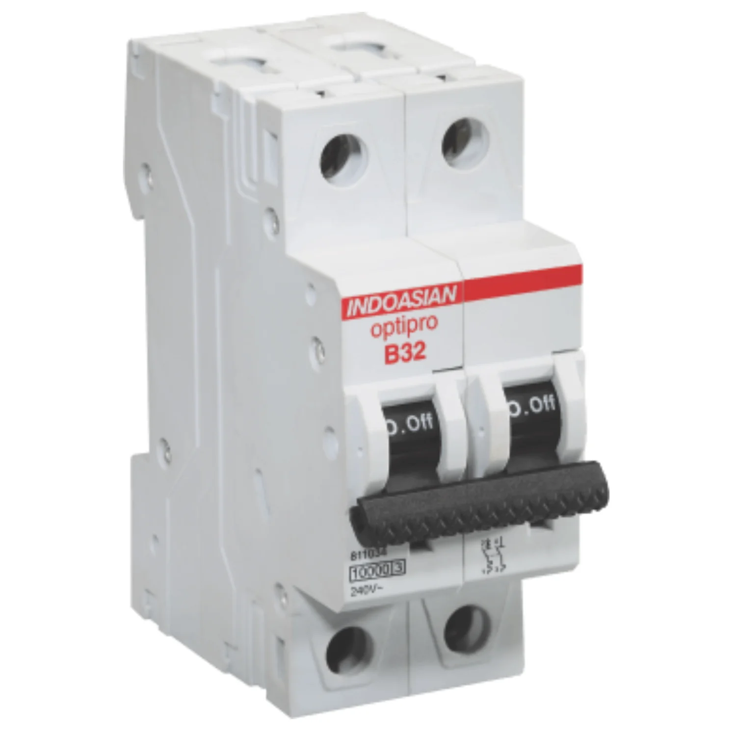 Indoasian Optipro MCB 6 A 1 Pole+N 10 kA B-Curve MCB 811027