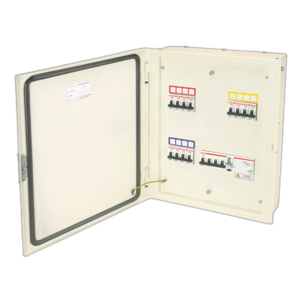 Indoasian Optipro Distribution Board 4 Way Compact 4 IC + 12 OG Module TPN Double Door IP 43 811840