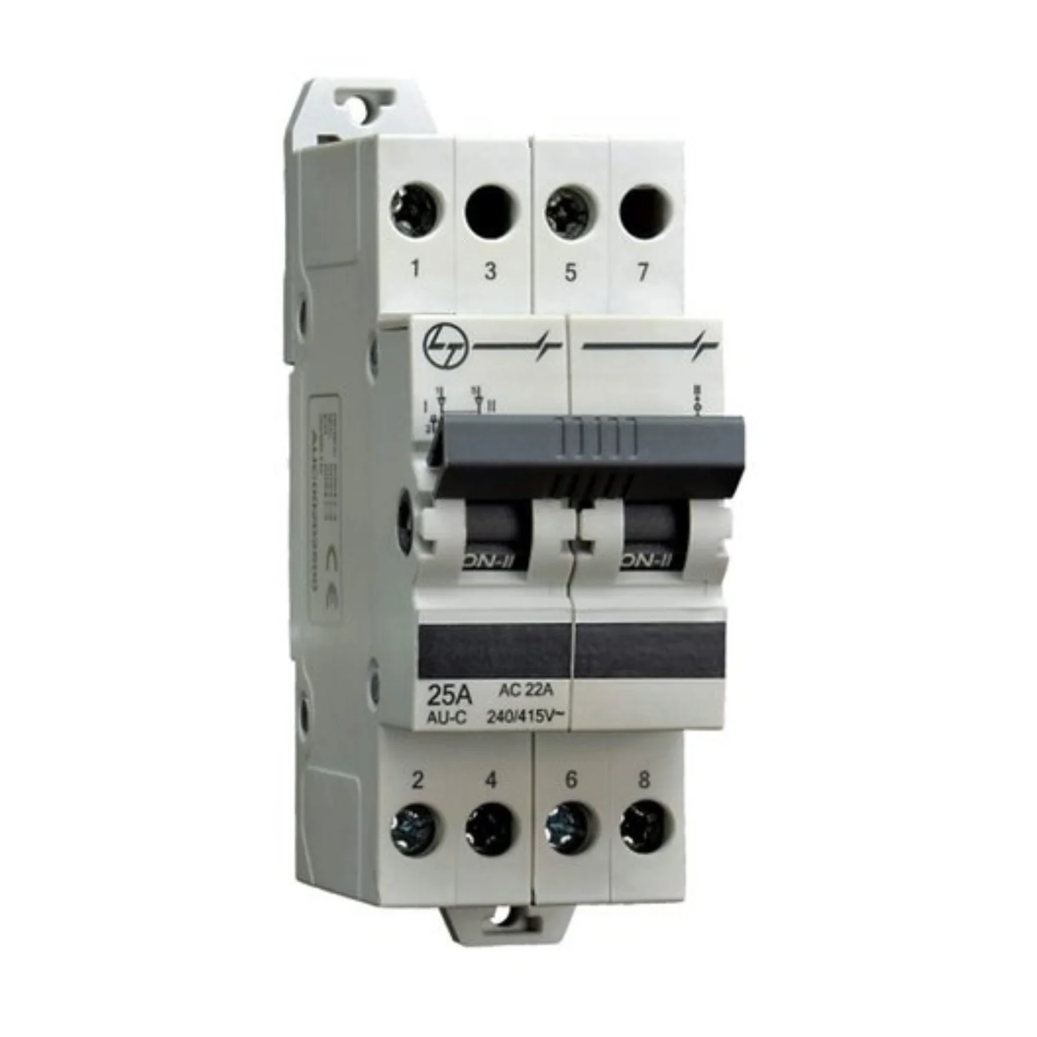L&T Switchgear Changeover Switch 40 A 2 Pole With Centre Off Position MCB AUC00204000