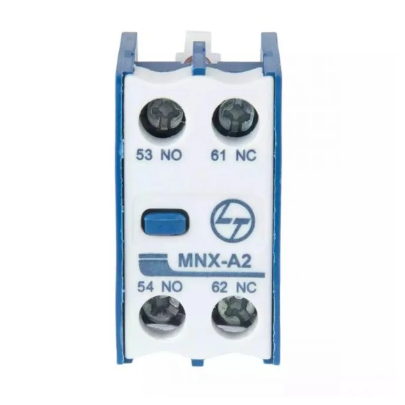 L&T Switchgear MNX/MCX Add On Auxiliary Contact Block 1 NO + 1 NC Suitable For MNX 9-80 / MCX 01-23 Contactor Front Mounting CS94118