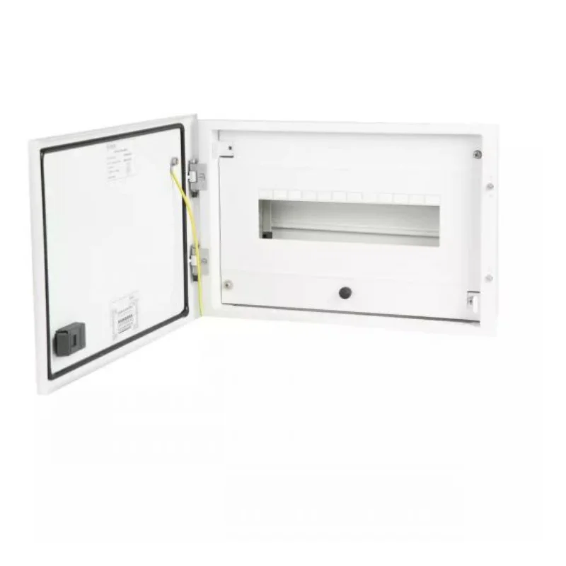 L&T Exora Distribution Board 8 Way 2 IC + 6 OG Module SPN Double Door - Metal IP 43 DBSPN008DD
