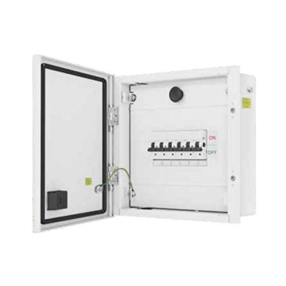 L&T Exora Distribution Board 8 Way 2 IC + 6 OG Module SPN Double Door - Metal IP 54 DBSPN00854