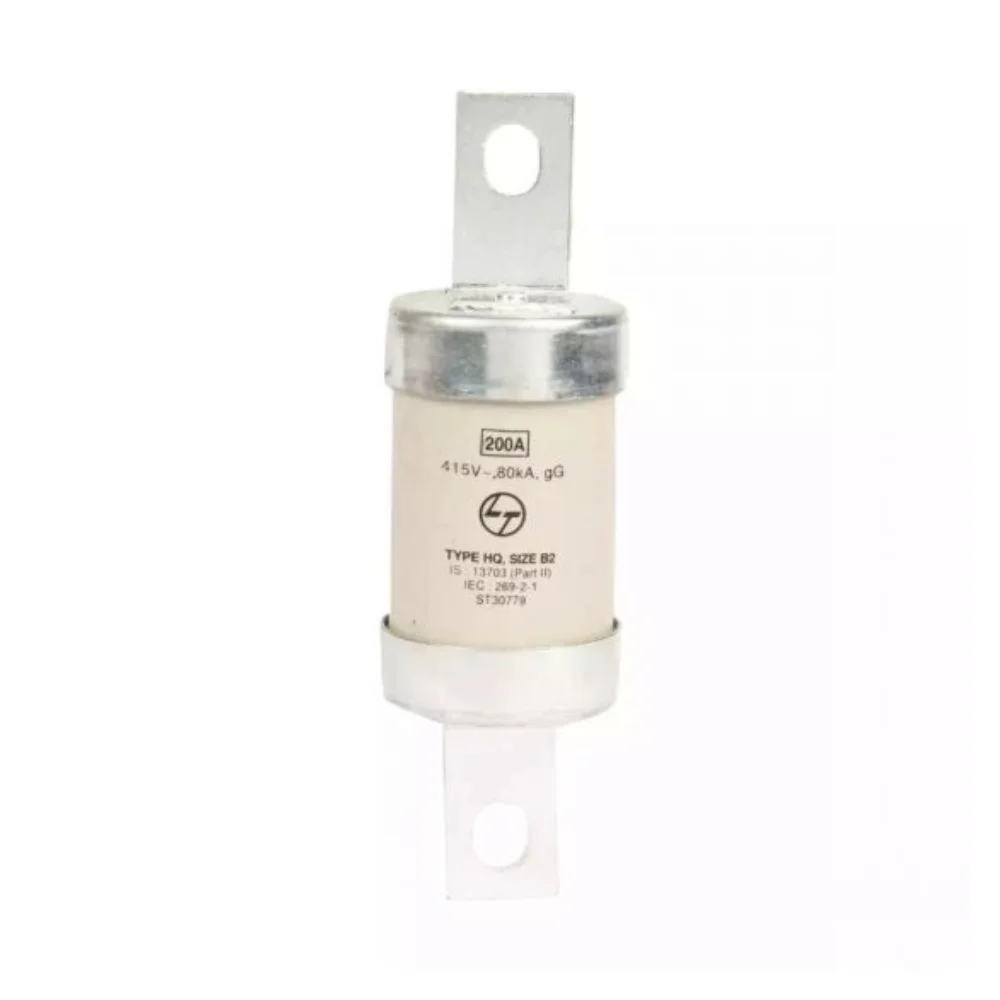 L&T HQ HRC Fuse Link 200 A 415 V AC Bolted Type 80 kA Centre Tag Size B2 ST30779