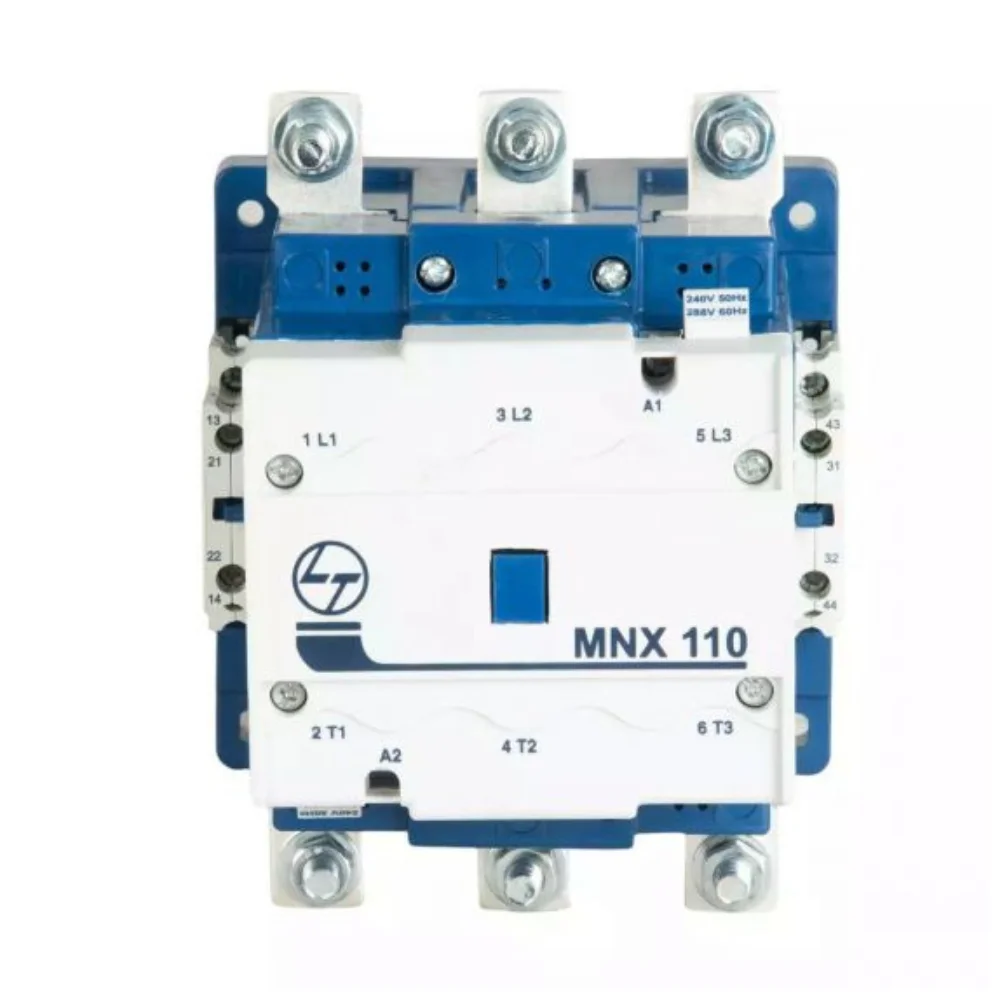 L&T Switchgear MNX 110 Power Contactor 110 A 3 Pole 240 V AC 2 NO + 2 NC AC3 Duty CS94137BOOO
